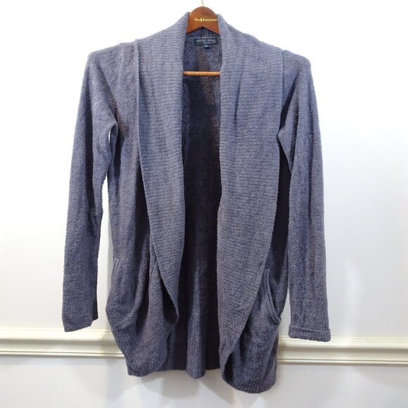 Barefoot Dreams Cozychic Lite Circle Cardigan Open Front Sweater Gray Size M - Picture 1 of 6